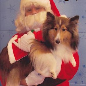 Meggie visits Santa