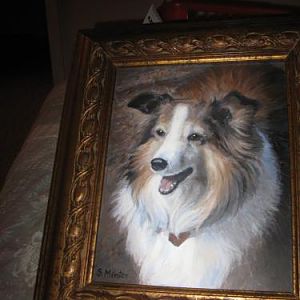Anna's oil portrait by Sally Minter