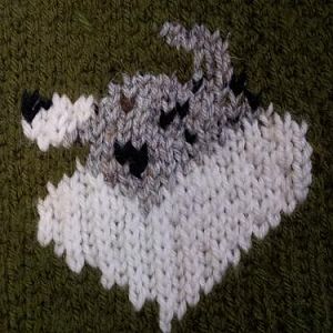 Knitted Bi-blue